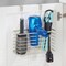 mDesign Steel Over Cabinet/Door Hair Dryer Storage Organizer Holder